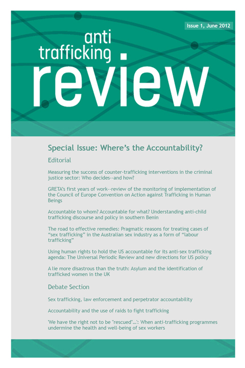					View No. 1 (2012): Where's the Accountability?
				